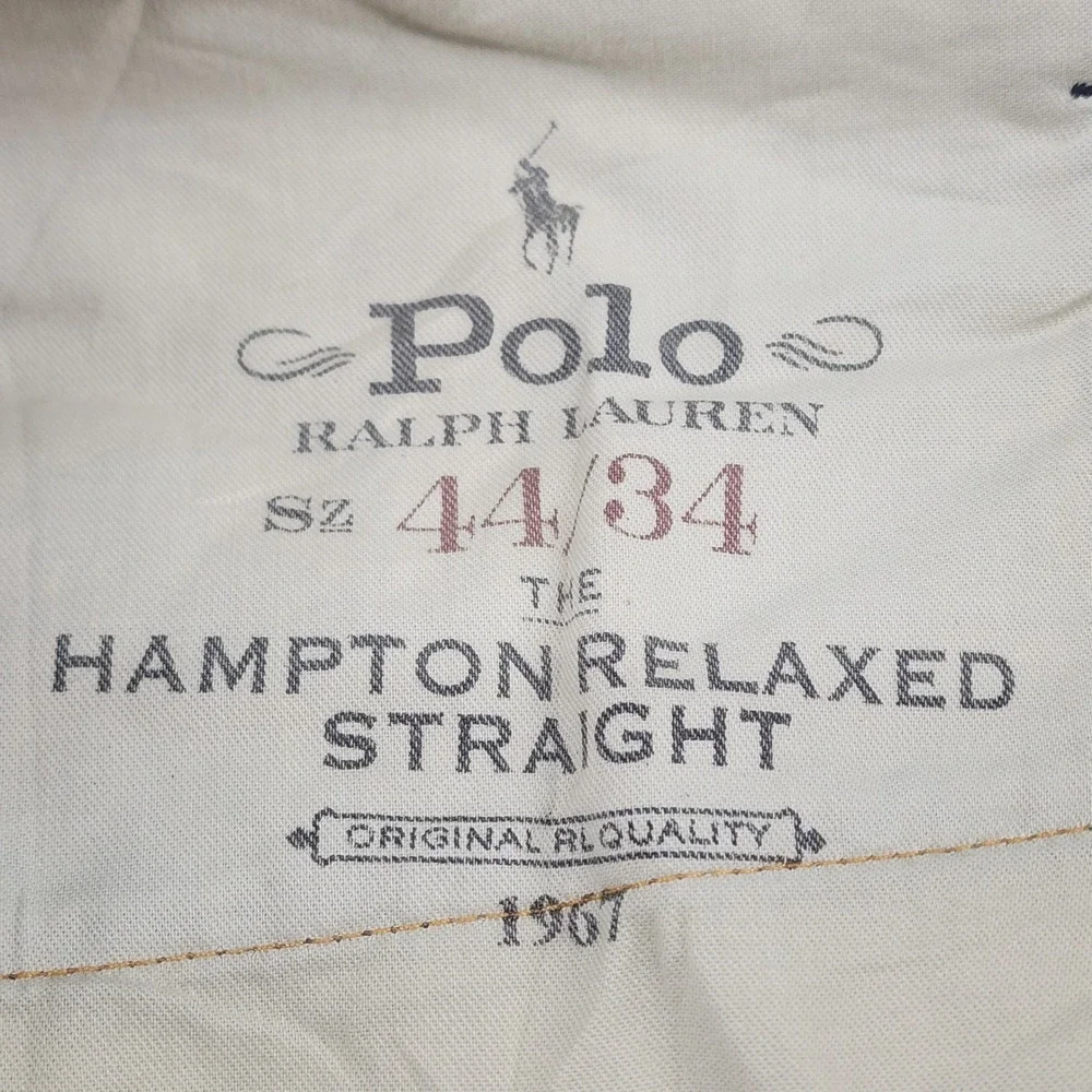 Polo Ralph Lauren Hampton Jeans Mens 44x34 Medium Wash Denim Straight Relaxed